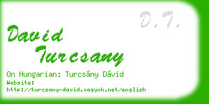 david turcsany business card